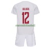 Maillot de Supporter Danemark Kasper Dolberg 12 Extérieur Coupe du Monde 2022 Pour Enfant